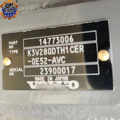 14773006 Hydraulic Pump VOE14773006 For EC750 EC750D K3V280DTH Hydraulic Pump